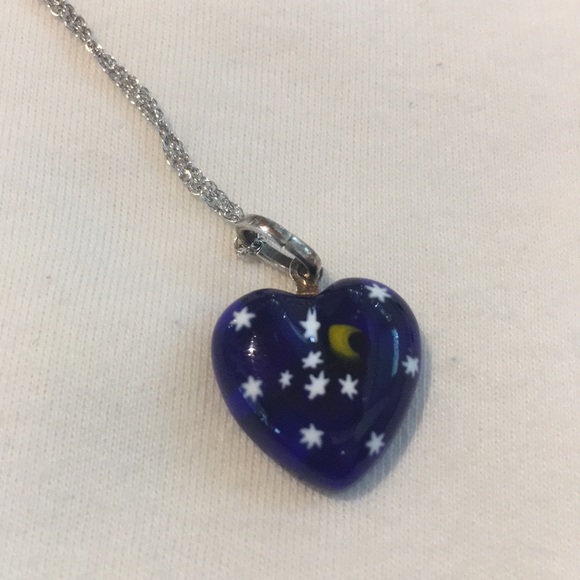 Heart Murrina necklace & earrings with box - Picture 2 of 8